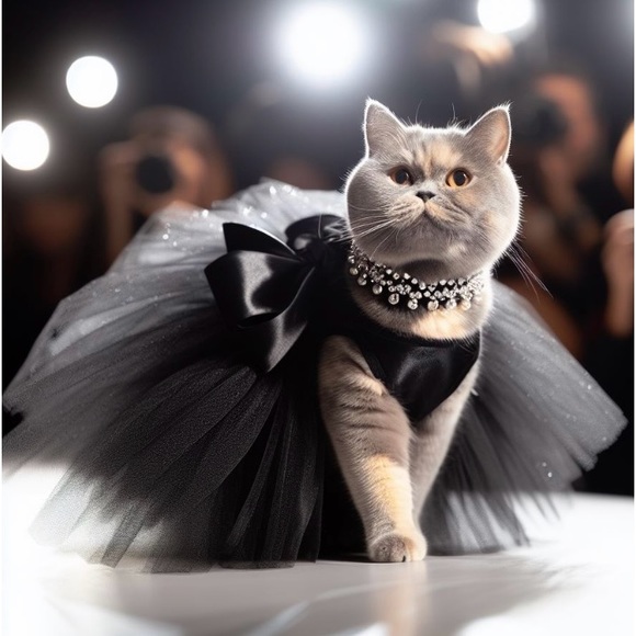 “Name’s Lagerfeld. Karl Lagerfeld”.  —DressedUpCat - Picture 1 of 3